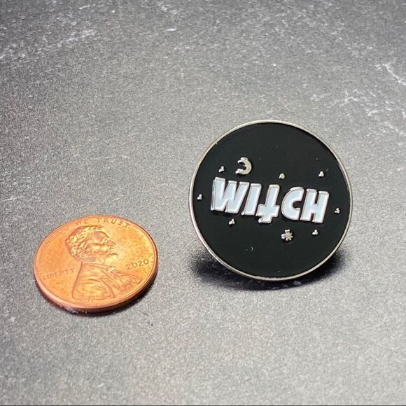 Witch Enamel Pin/ Brooch Lapel - Picture 4 of 6